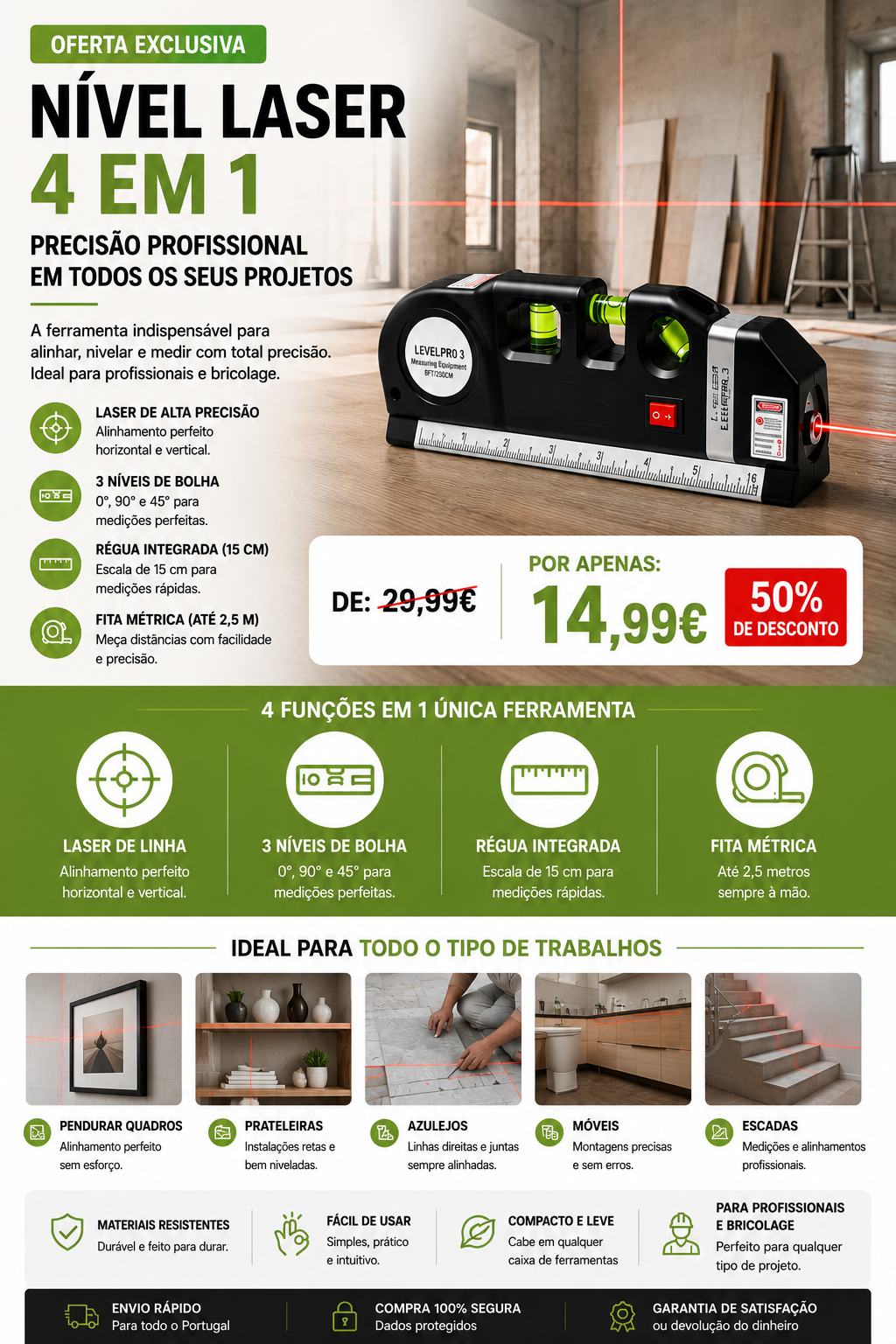 Le Nível Laser 4 em 1