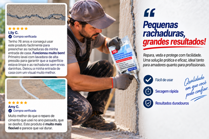 Cola Reparadora de Fissuras em Betão