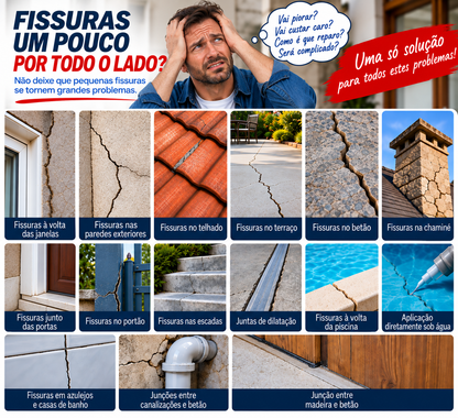 Cola Reparadora de Fissuras em Betão