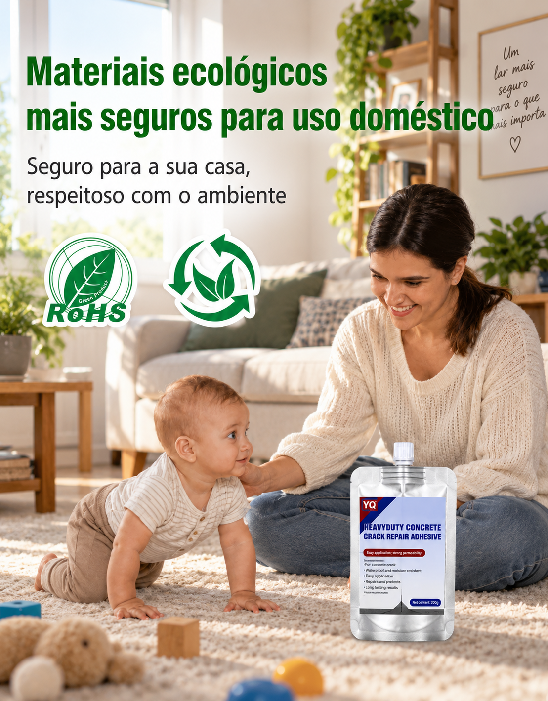 Cola Reparadora de Fissuras em Betão
