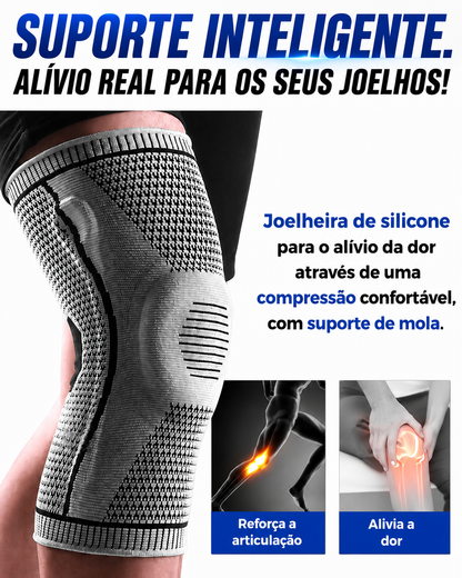 Joelheira de Proteção com Almofada de Silicone para a Rótula
