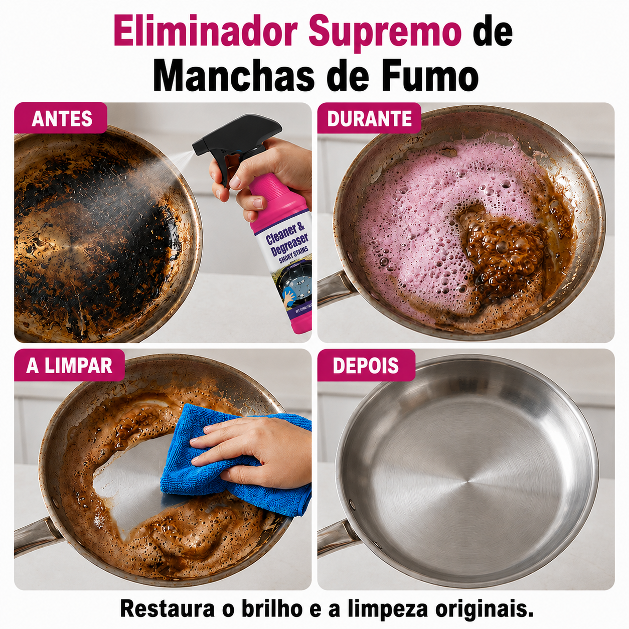 Desengordurante Ultra Potente para Gorduras Incrustadas e Superfícies de Cozinha