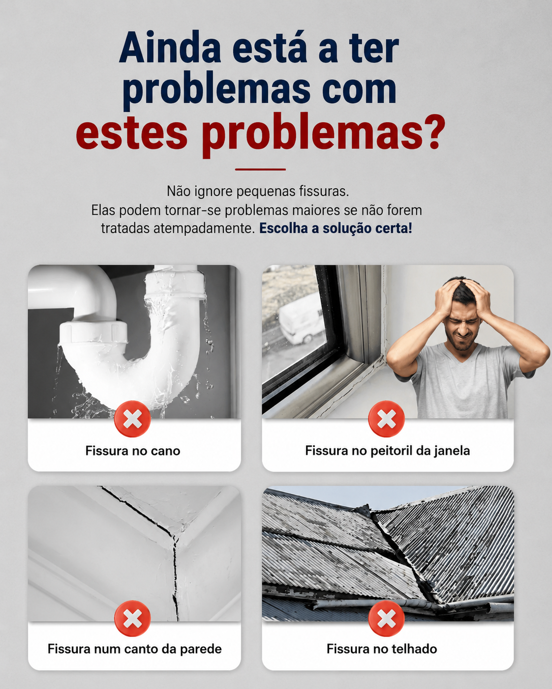 Cola para Reparação de Fissuras em Betão – Selagem e Impermeabilização de Alto Desempenho