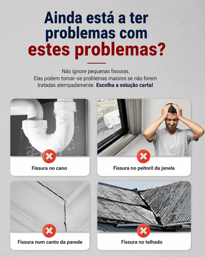 Cola para Reparação de Fissuras em Betão – Selagem e Impermeabilização de Alto Desempenho