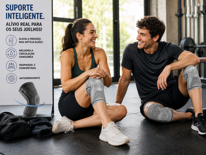 Joelheira de Proteção com Almofada de Silicone para a Rótula