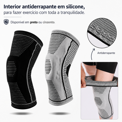 Joelheira de Proteção com Almofada de Silicone para a Rótula